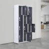 12-Door Locker for Office Gym Shed School Home Storage