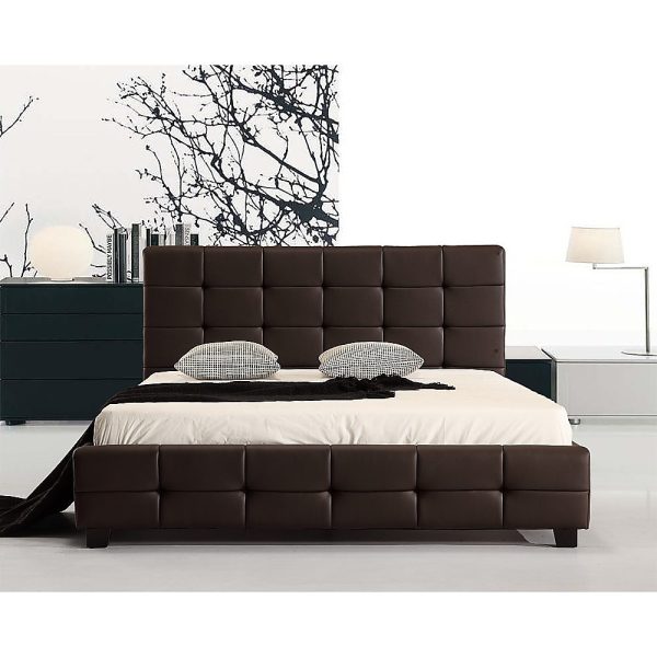 Arrow PU Leather Deluxe Bed Frame