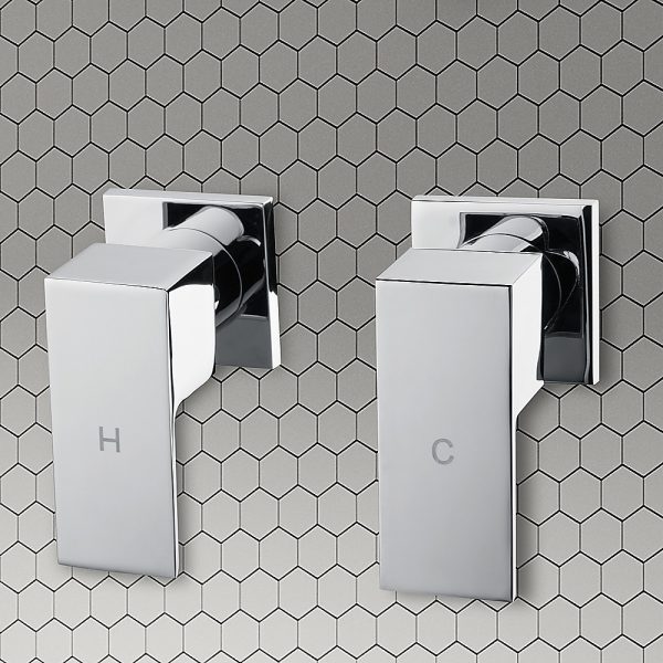 Chrome Bathroom Shower / Bath Mixer Tap Set Electroplated
