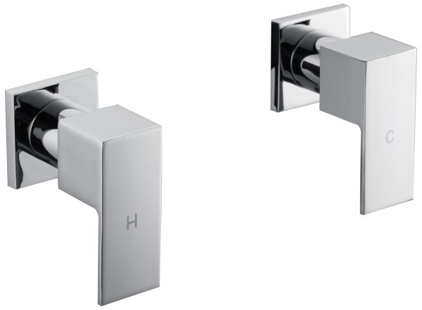 Chrome Bathroom Shower / Bath Mixer Tap Set Electroplated