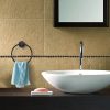 Classic Towel Bar Rail Ring Electroplated Matte Black Finish.