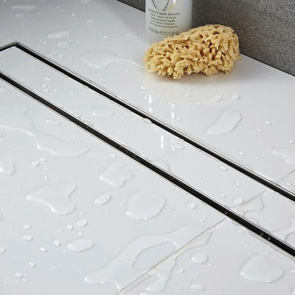 Tile Insert Shower Bathroom Grate Drain w/Centre outlet Floor Waste