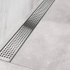 Tile Insert Shower Bathroom Grate Drain w/Centre outlet Floor Waste