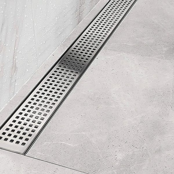 Tile Insert Shower Bathroom Grate Drain w/Centre outlet Floor Waste