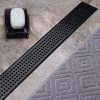 Bathroom Shower Grate Drain w/Centre outlet Floor Waste