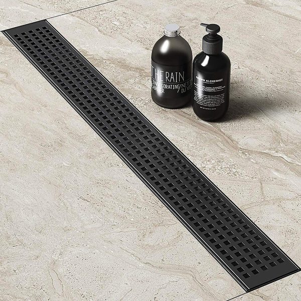 Bathroom Shower Grate Drain w/Centre outlet Floor Waste