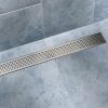 Bathroom Shower Grate Drain w/Centre outlet Floor Waste