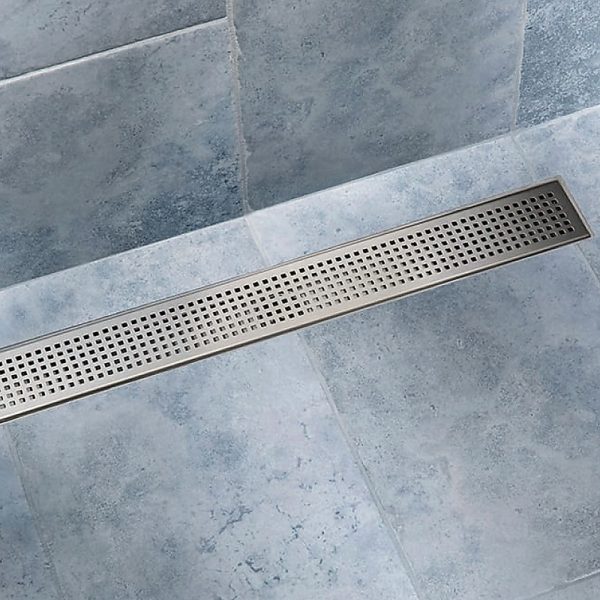 Bathroom Shower Grate Drain w/Centre outlet Floor Waste