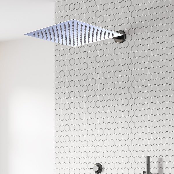Shower Head Square 304SS Polished Chrome Finish