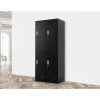 Four-Door Office Gym Shed Storage Locker,