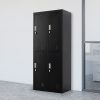 Four-Door Office Gym Shed Storage Locker,