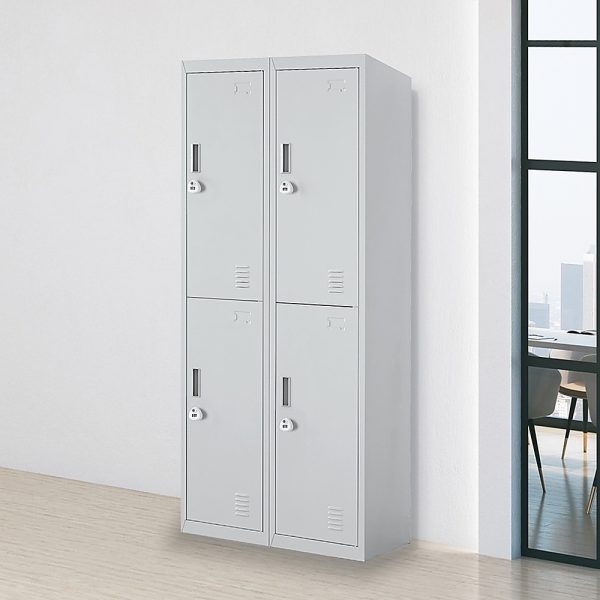 Four-Door Office Gym Shed Storage Locker,