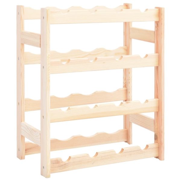Wine Rack for Bottles Solid Wood Pine