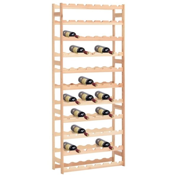 Wine Rack for Bottles Solid Wood Pine