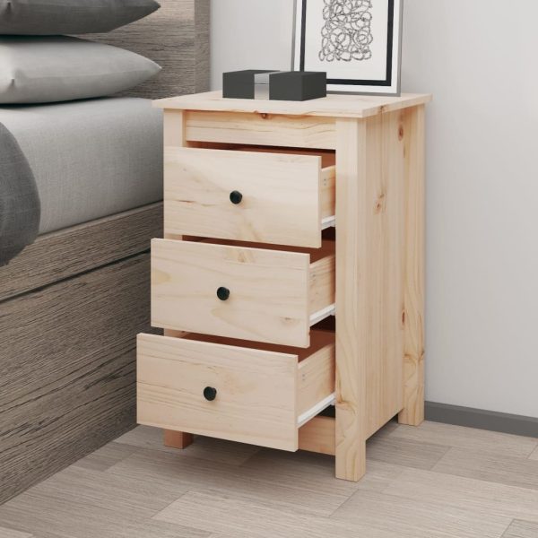 Griffin Bedside Cabinet 40x35x61.5 cm Solid Wood Pine