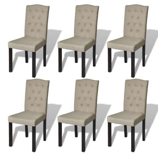 Dining Chairs Camel Fabric