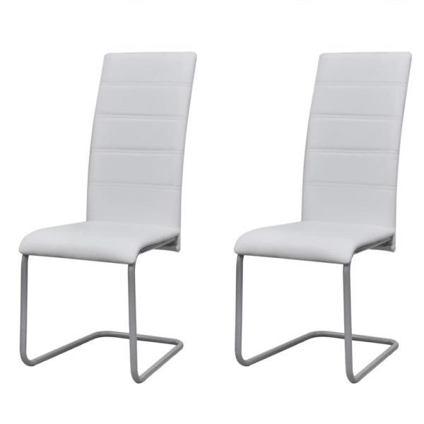 Cantilever Dining Chairs Faux Leather