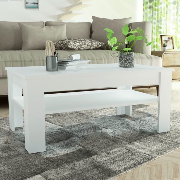 Coffee Table Engineered Wood 110x65x48 cm