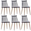 Dining Chairs Black Plastic