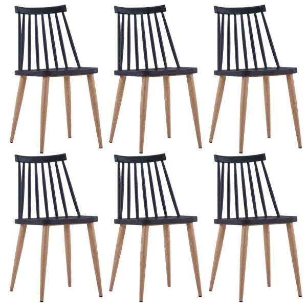 Dining Chairs Black Plastic