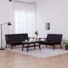 Truro Sofa Black Faux Leather
