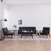 Truro Sofa Black Faux Leather