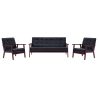 Truro Sofa Black Faux Leather