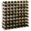 Wine Rack for Bottles Solid Pinewood