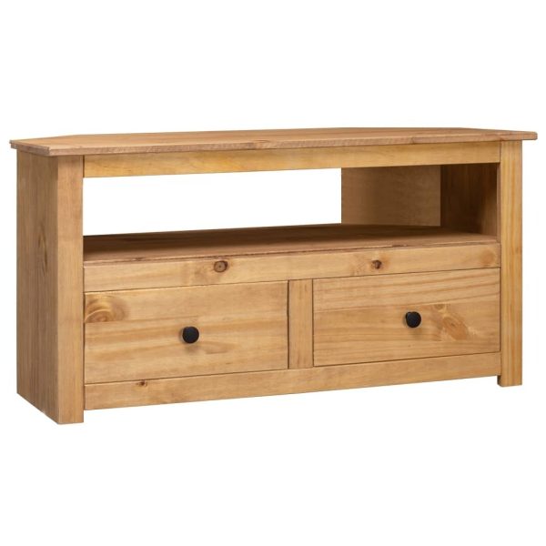 Traverse Corner TV Cabinet 93x49x49 cm Solid Pine Panama Range