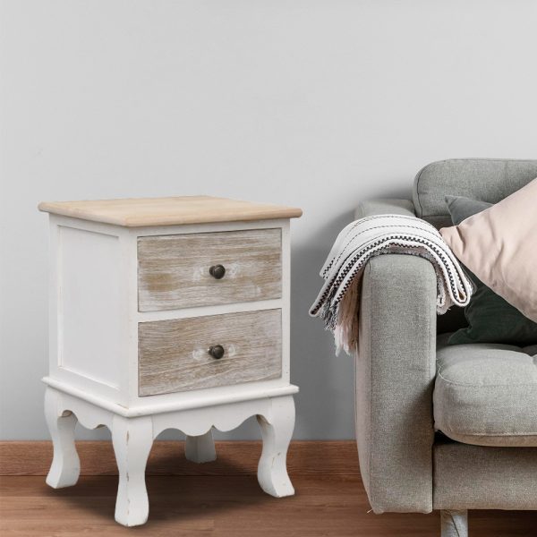 Tillmans Bedside Cabinet 35x30x50 cm Paulownia Wood