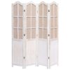 Blackpool Room Divider White 105×165 cm Fabric