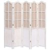 Blackpool Room Divider White 105×165 cm Fabric