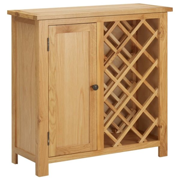 Wine Cabinet for 11 Bottles 80x32x80 cm Solid Wood