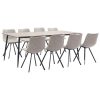 Dining Set Faux Leather