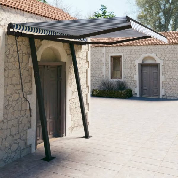 Manual Retractable Awning with Posts