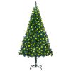 Artificial Christmas Tree with LEDs&Thick Branches
