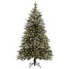 Artificial Christmas Tree with LEDs Green PVC&PE