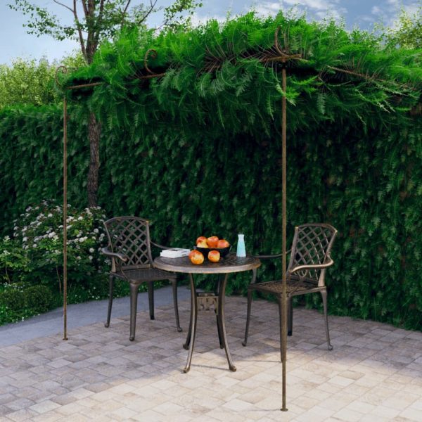 Garden Pergola Antique Brown Iron