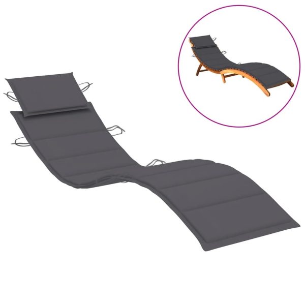 Sun Lounger Cushion 186x58x3 cm