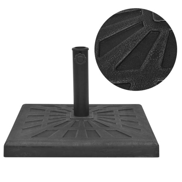 Parasol Base Resin Square Black