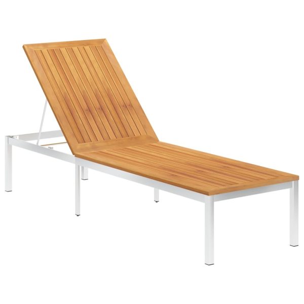 Sun Lounger Stainless Steel