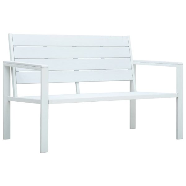 Garden Bench 120 cm HDPE Wood Look