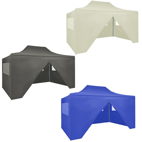 Professional Folding Party Tent with 4 Sidewalls 3×4 m Steel
