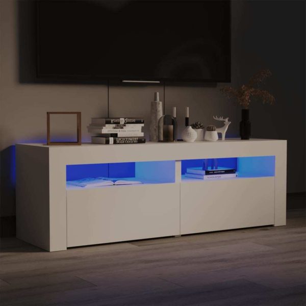 Closter TV Cabinet with LED Lights 120x35x40 cm