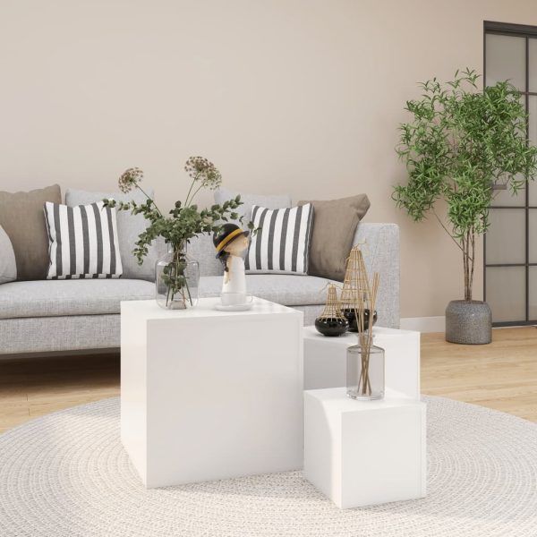 Panthersville Side Tables 3 pcs Engineered Wood