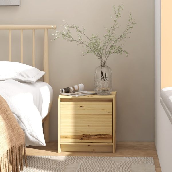 Hackettstown Bedside Cabinet 40×30.5×40 cm Solid Firwood