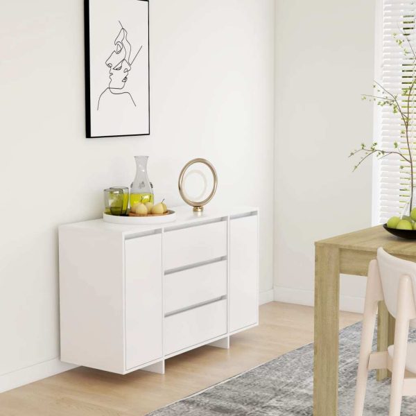 Sideboard with 3 Drawers 120x41x75 cm Engineered Wood