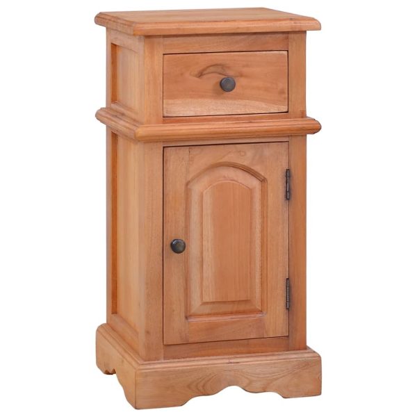 Eastern Bedside Cabinet Solid Mahogany Wood