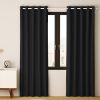 2X Blockout Curtains Blackout Window Curtain Eyelet