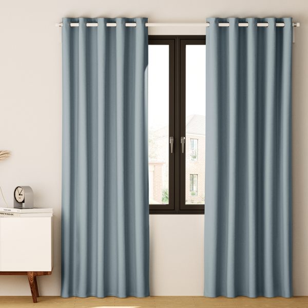 2X Blockout Curtains Blackout Window Curtain Eyelet